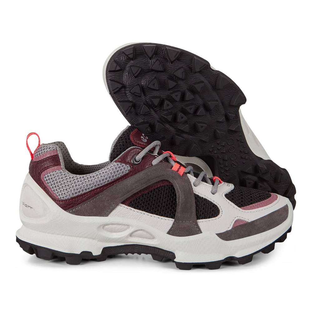 Tenis De Montaña Mujer - ECCO Biom C-Trail Bajos - Blancos/Marrom/Negros - RSH476031